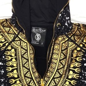 Switch Remarkable Sleeveless 1/4 zippered hoodie Size S